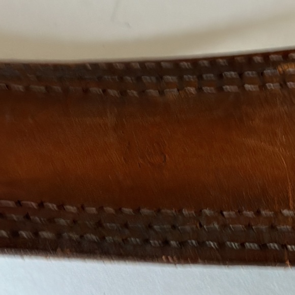 Western Hand Made Vintage Belt Aztec Pattern Men’s Size 46 - Picture 8 of 10